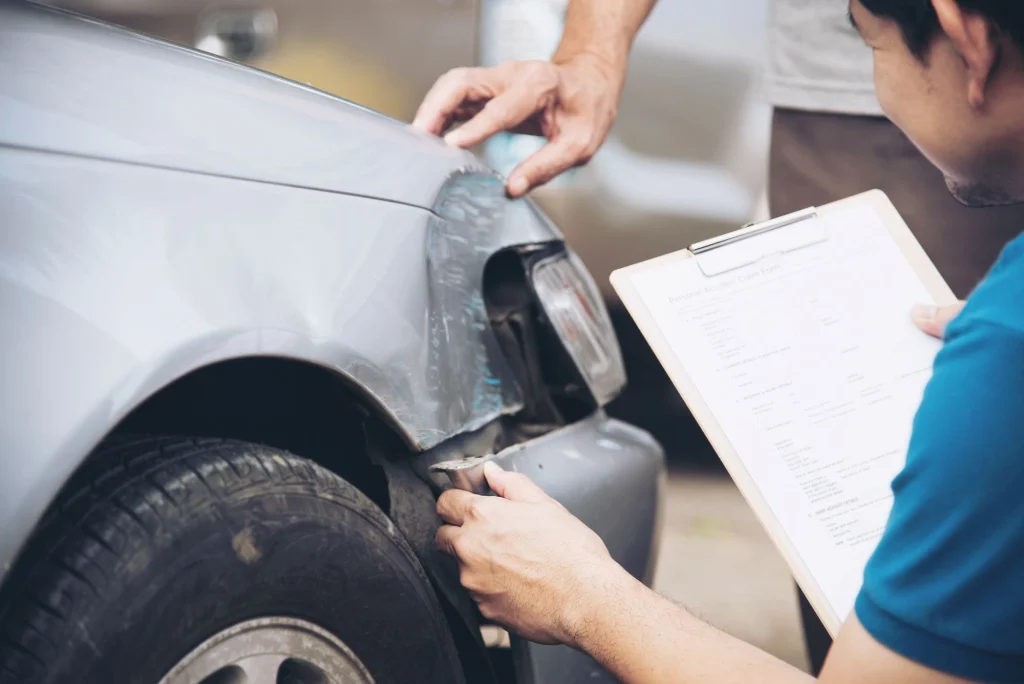 insurance agent working site car accident claim process people car insurance claim